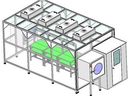 广达F5无尘车间安装洁净棚